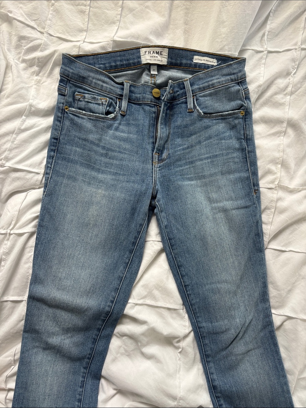 New Frame Denim Le Skinny de Jeanne Mid Blue Women's Jeans